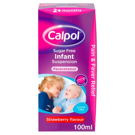 Calpol Infant Sugar-Free Oral Suspension Paracetamol 2+ Months (strawberry)