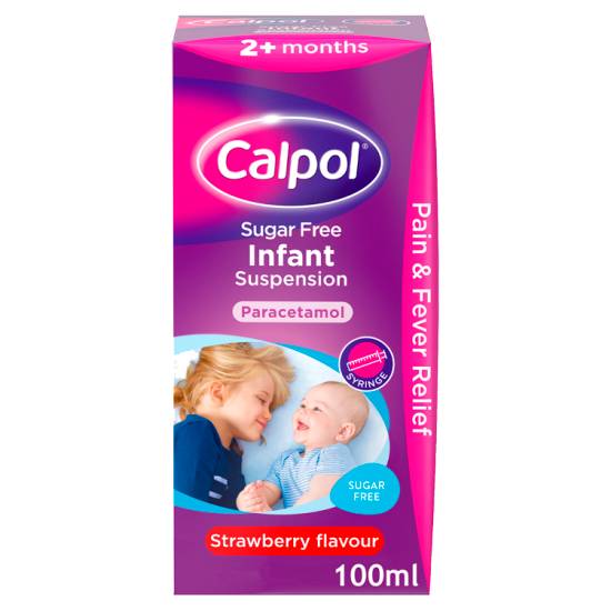 Calpol Infant Suspension Paracetamol 2+ Months Strawberry Flavour