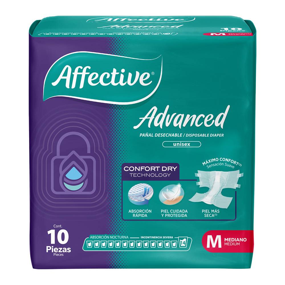 Affective · Pañal para adulto advanced unisex m (400 g)