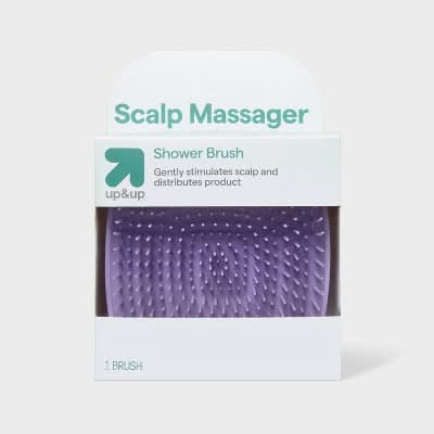 up&up Scalp Massage Shampoo Detangling Hair Brush, Purple