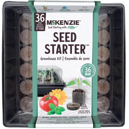 Mckenzie Jiffy Pro Seed Starter Greenhouse Kit, 36 mm (36 ct)