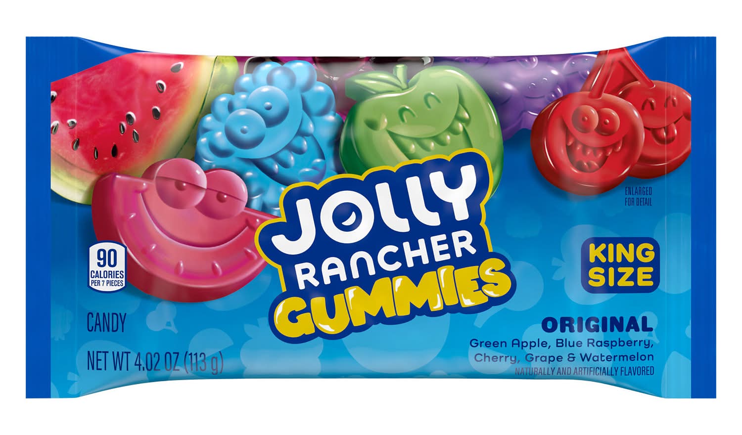 Jolly Rancher Original Candy Gummies, Assorted, King (4.02 oz)