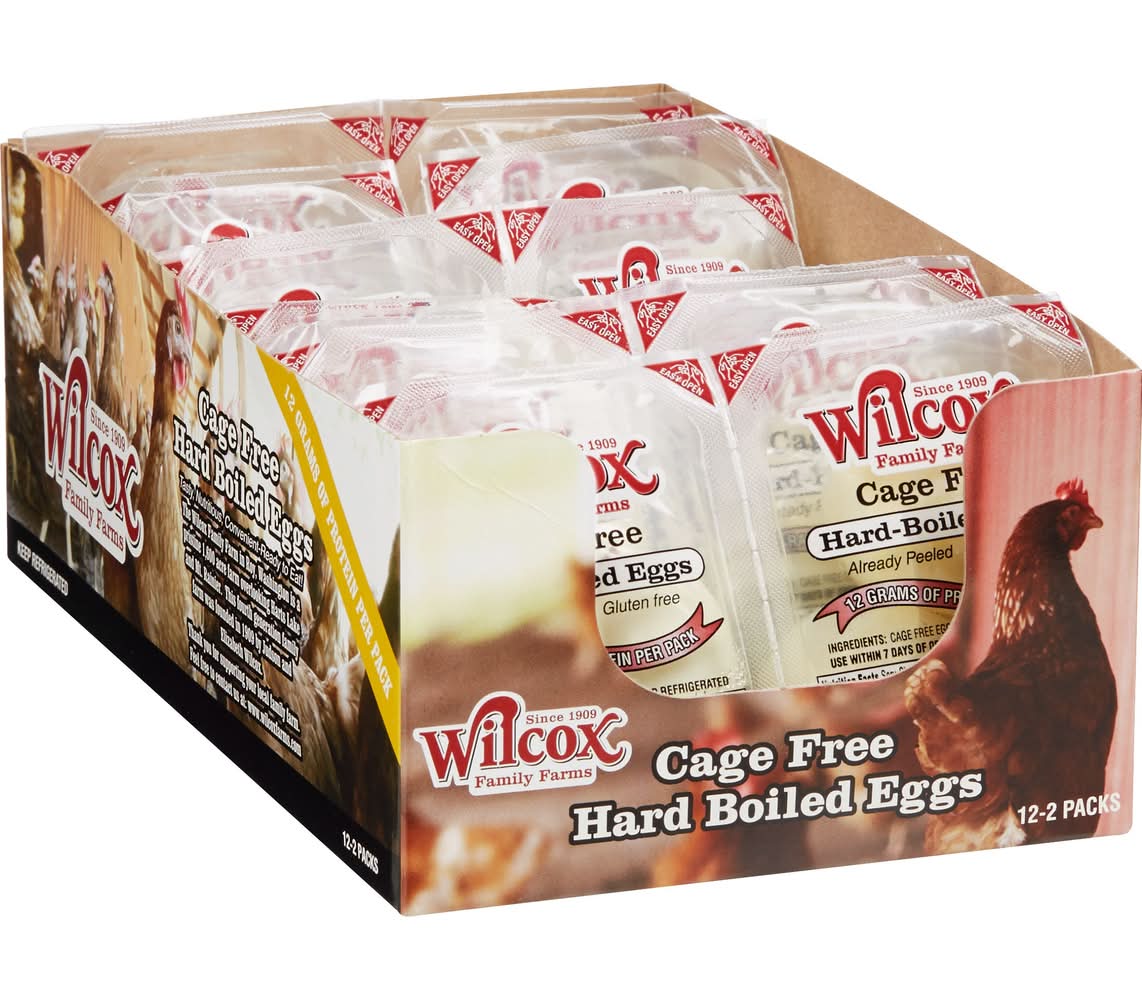 Wilcox Hard Boiled Eggs, 2-pack, 12-count