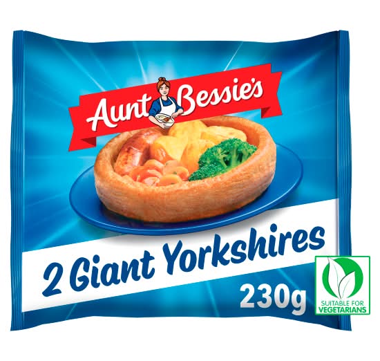 Aunt Bessie's Gaint, Golden, Yorkshires Puddings (2 pack)