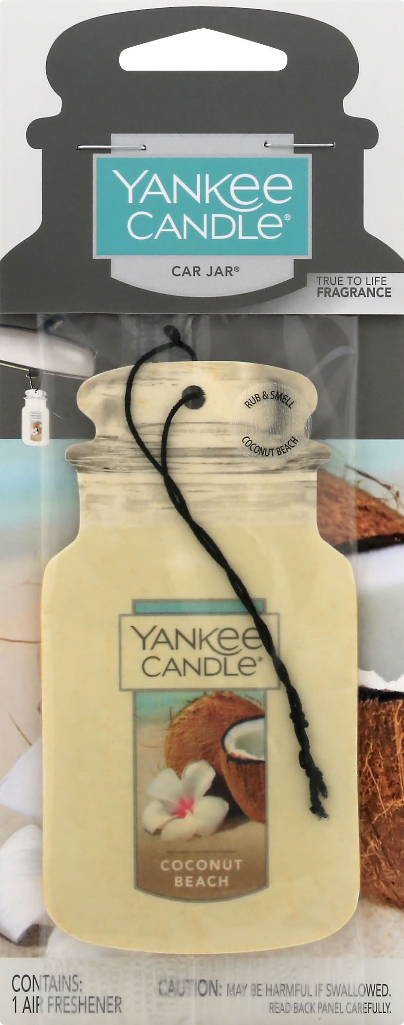 Yankee Candle Coconut Beach Car Jar (0.95 oz)
