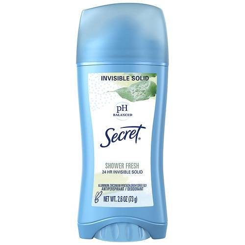 Secret Invisible Solid Antiperspirant Deodorant Shower Fresh - 2.6 oz