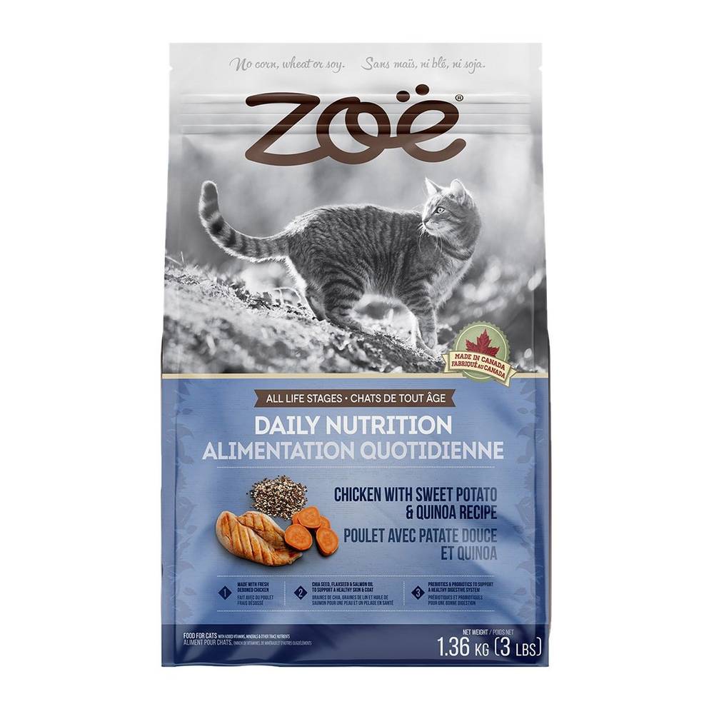 Zoe Zoë Daily Nutrition Chicken With Sweet Potato and Quinoa Food Recipe For Cats (1.36 kg)