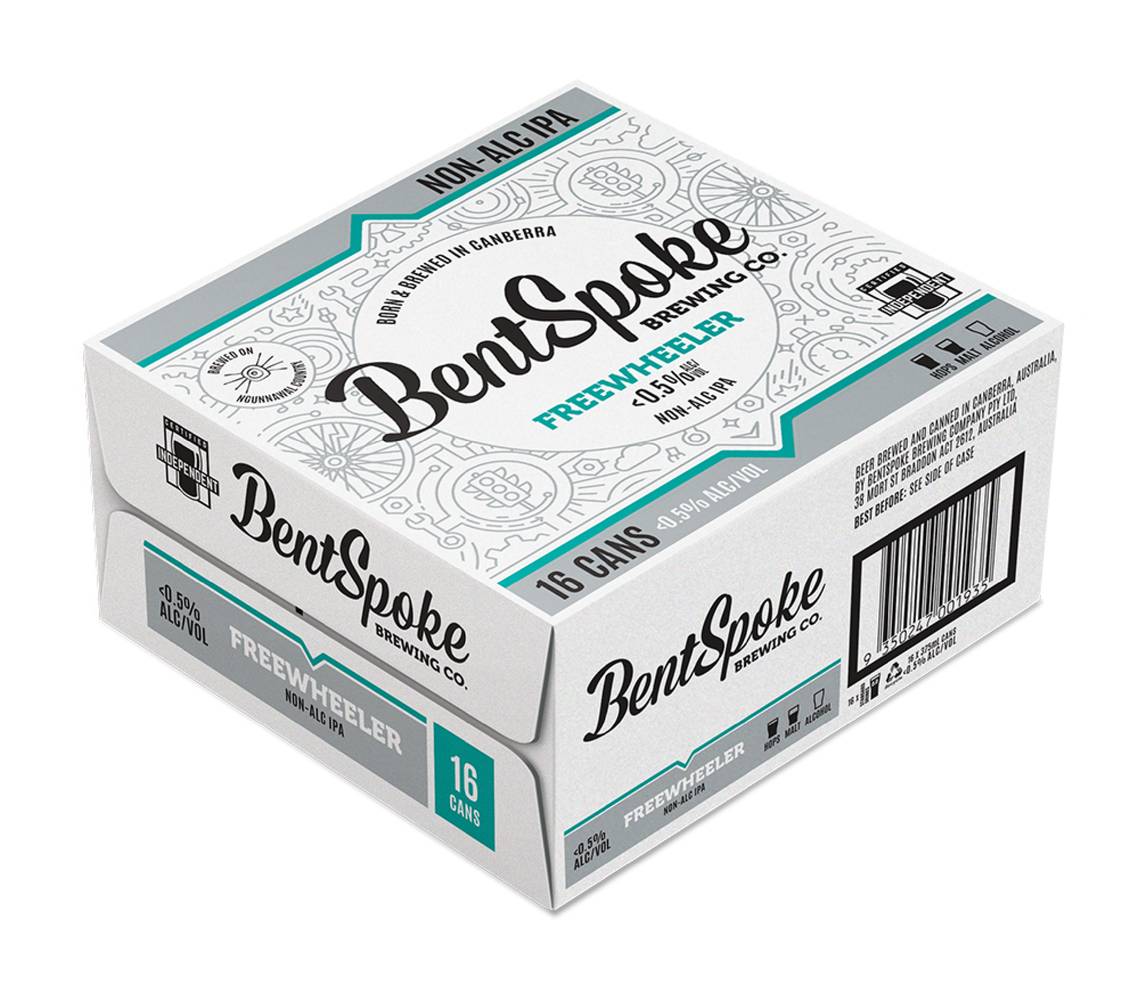 BentSpoke Freewheeler Non-Alcoholic Ipa Beer (16 x 375mL)