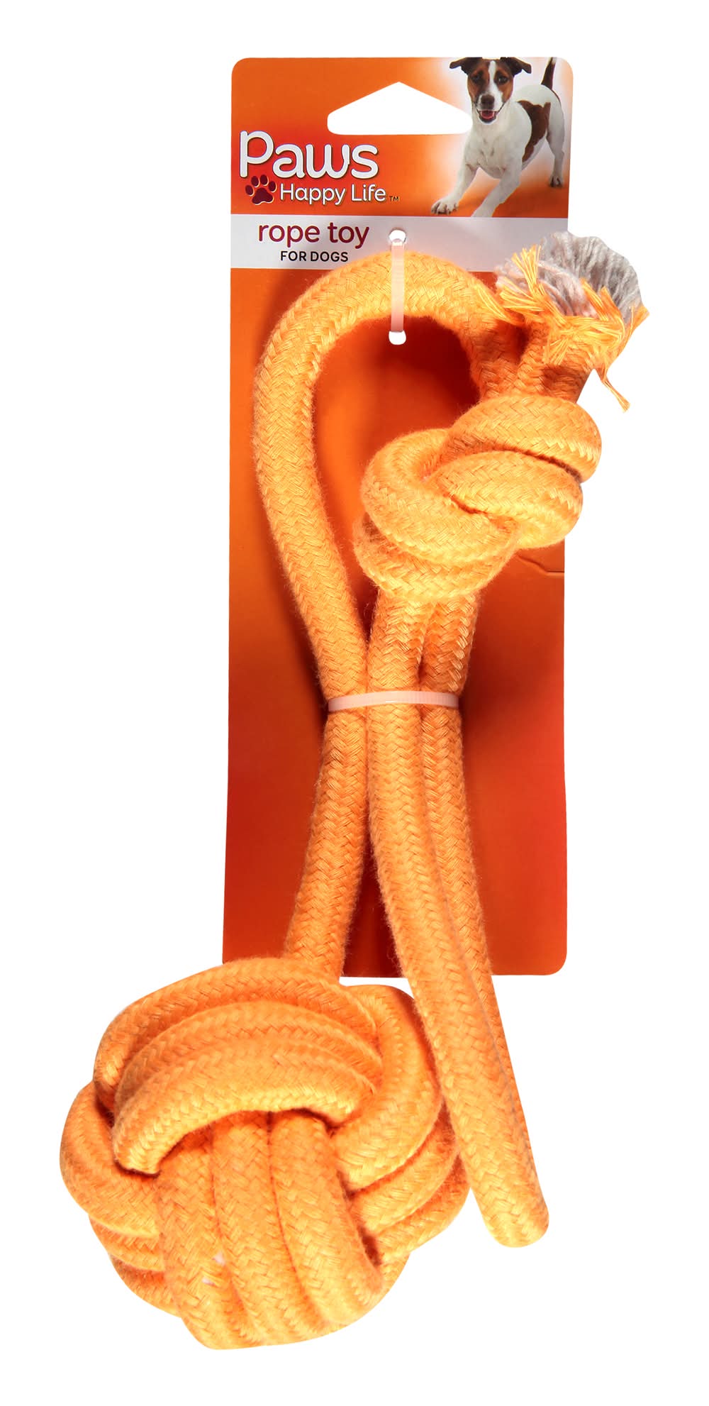 Paws Happy Life Ball With Long Rope Dog Toy