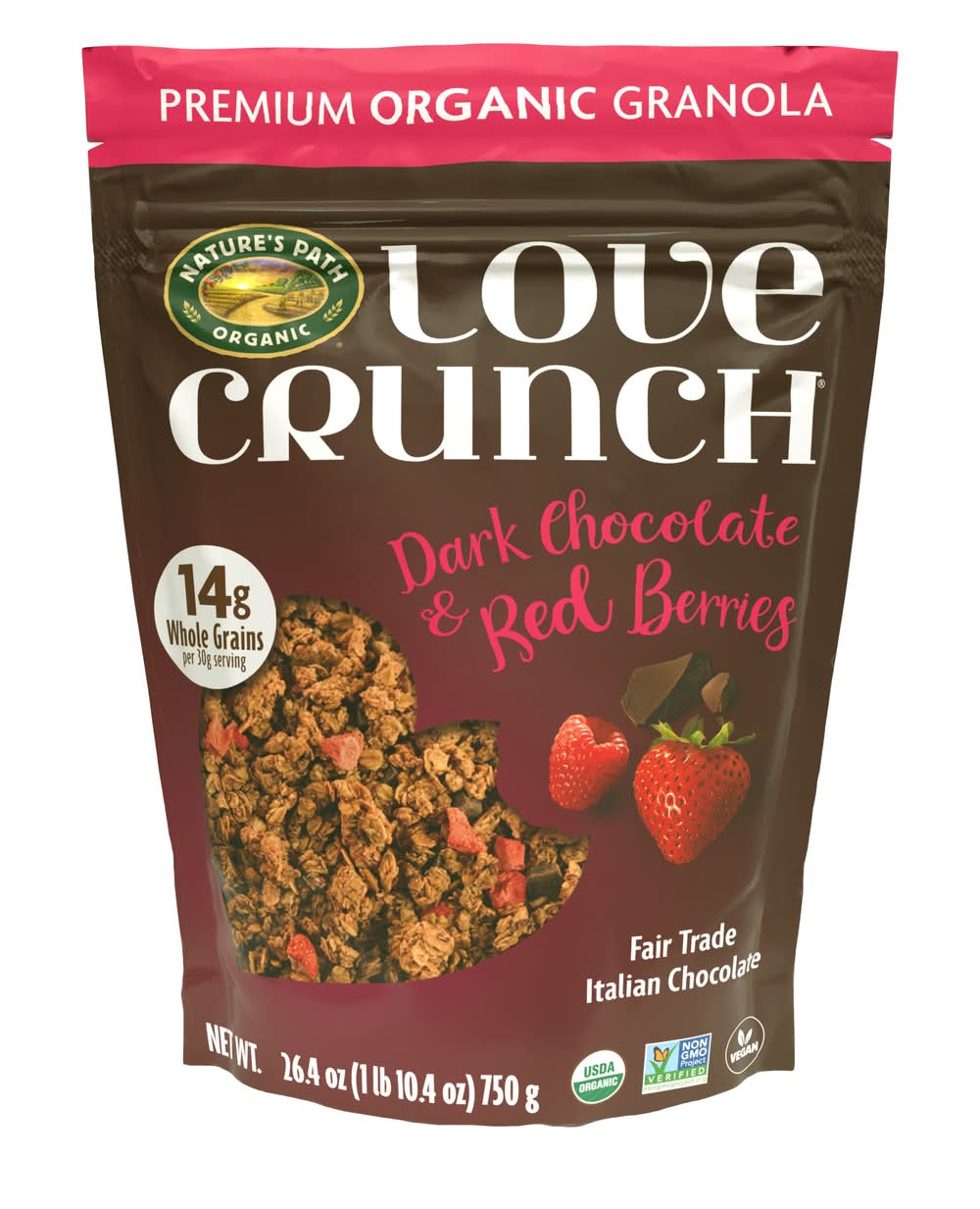 Nature's Path Organic Love Crunch Granola, Dark Chocolate-Red Berries (26.4 oz)