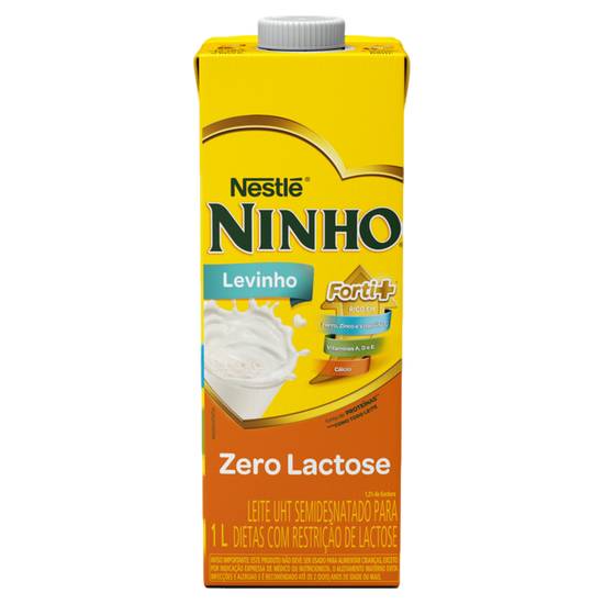 Ninho leite uht semidesnatado forti+ levinho zero lactose (1 l)