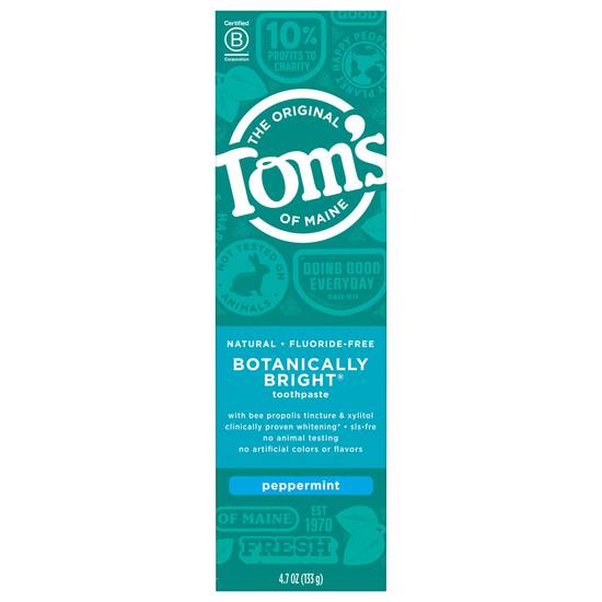 Tom's Of Maine Botanically Bright Whitening Peppermint Toothpaste (4.7 oz)