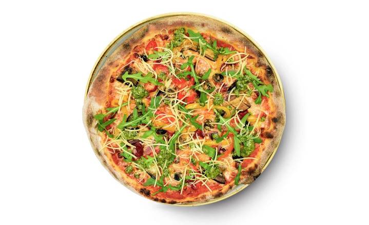 Artisan Vegetable primavera pizza