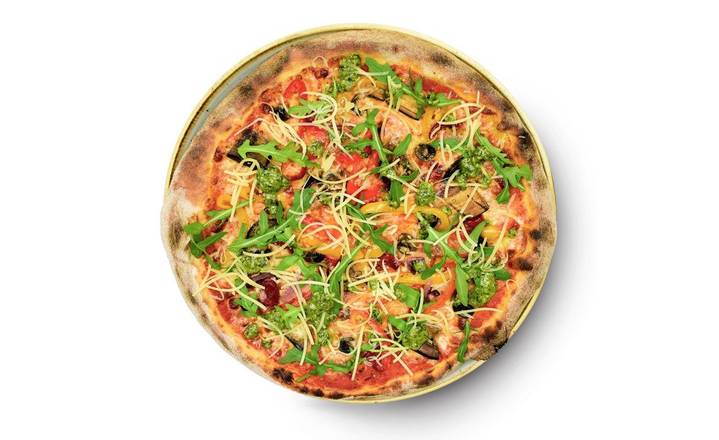 Vegetable primavera pizza