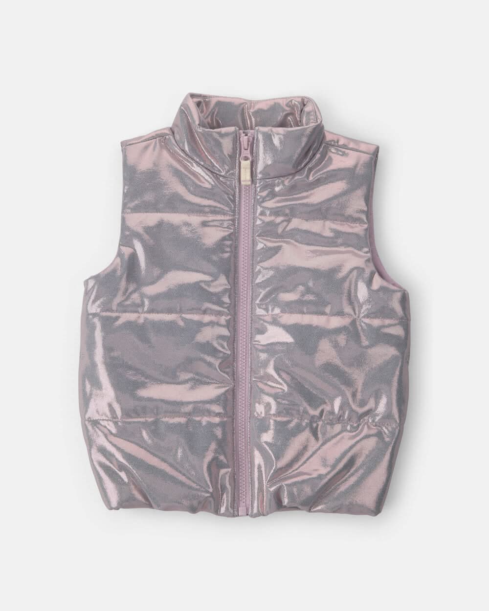 Toddler Girl Metallic Vest - Pink - 18M