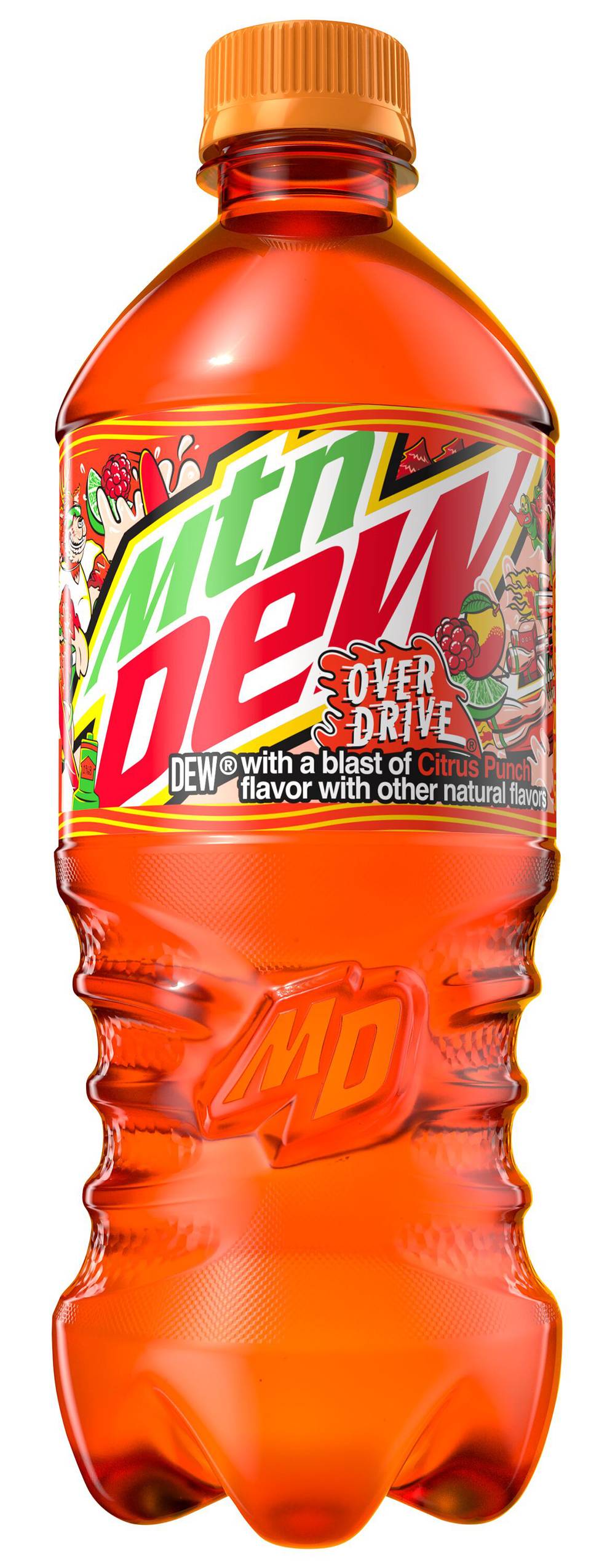 Mountain Dew Overdrive Soda, Citrus Punch (20 fl oz)