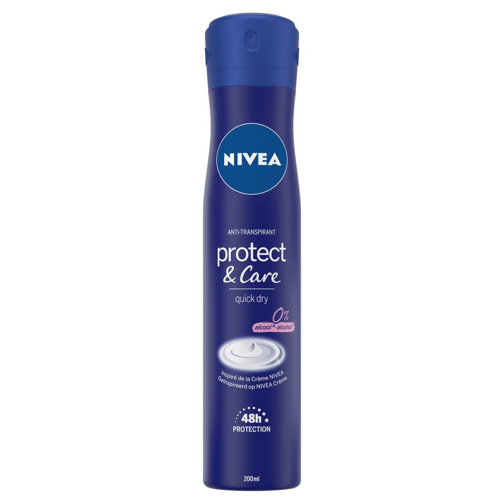 Nivea - Déodorant spray anti transpirant protect and care 48h (female)