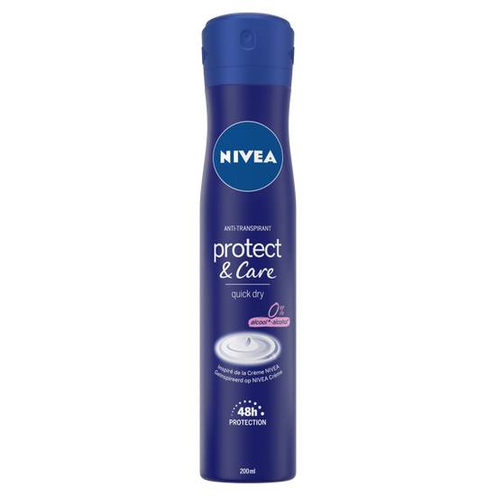 Nivea - Déodorant spray femme anti-transpirant 48h protect & care