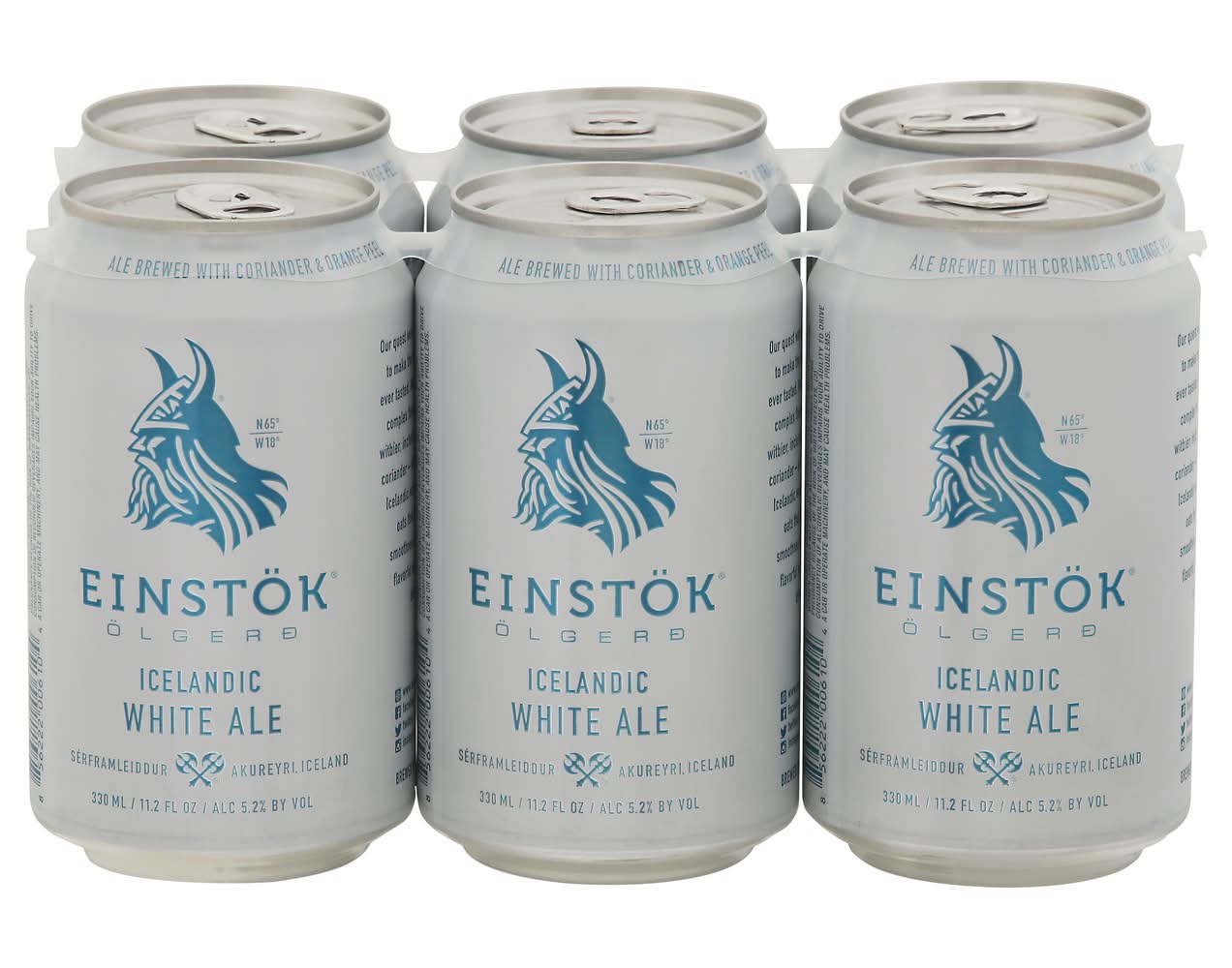 Einstök Beer Olgerd Icelandic White Ale (6 x 11.2 fl oz)