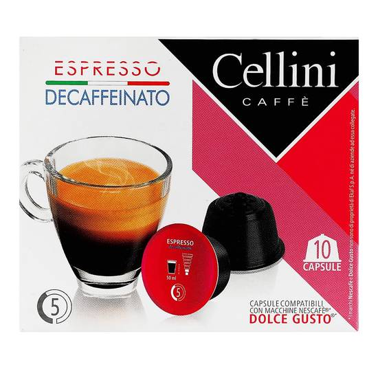 Espresso Decaffeinato - Compatibili Dolce Gusto ® - Cellini Caffè