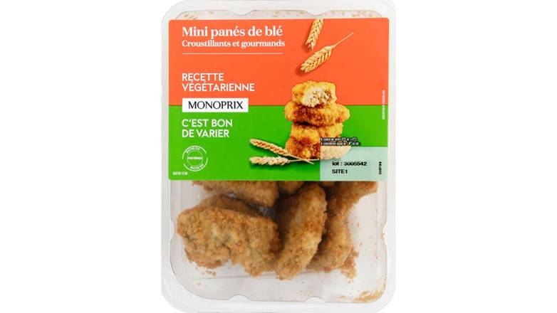 Monoprix - Mini panés de blé croustillants et gourmands