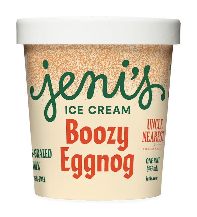 Boozy Eggnog Ice Cream Pint