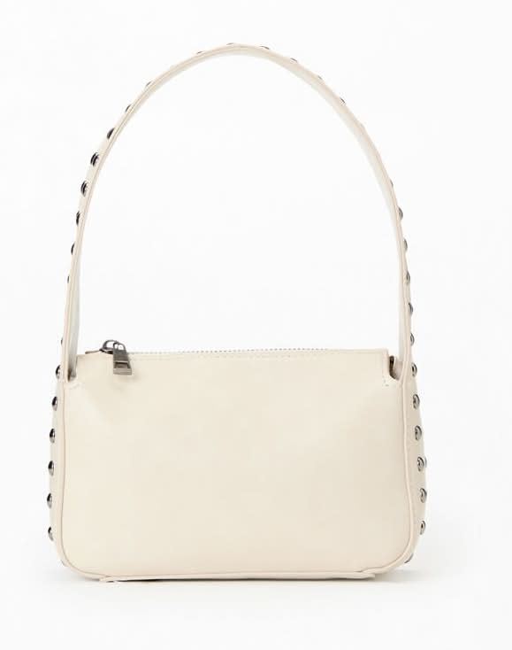 Faux Leather Cara Shoulder Bag Cream One Size