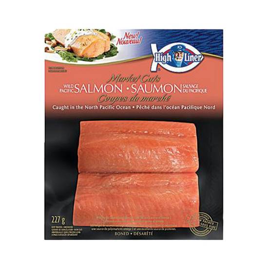 High liner saumon sauvage du pacifique non cuit surgelé, coupes du marché  - wild pacific salmon