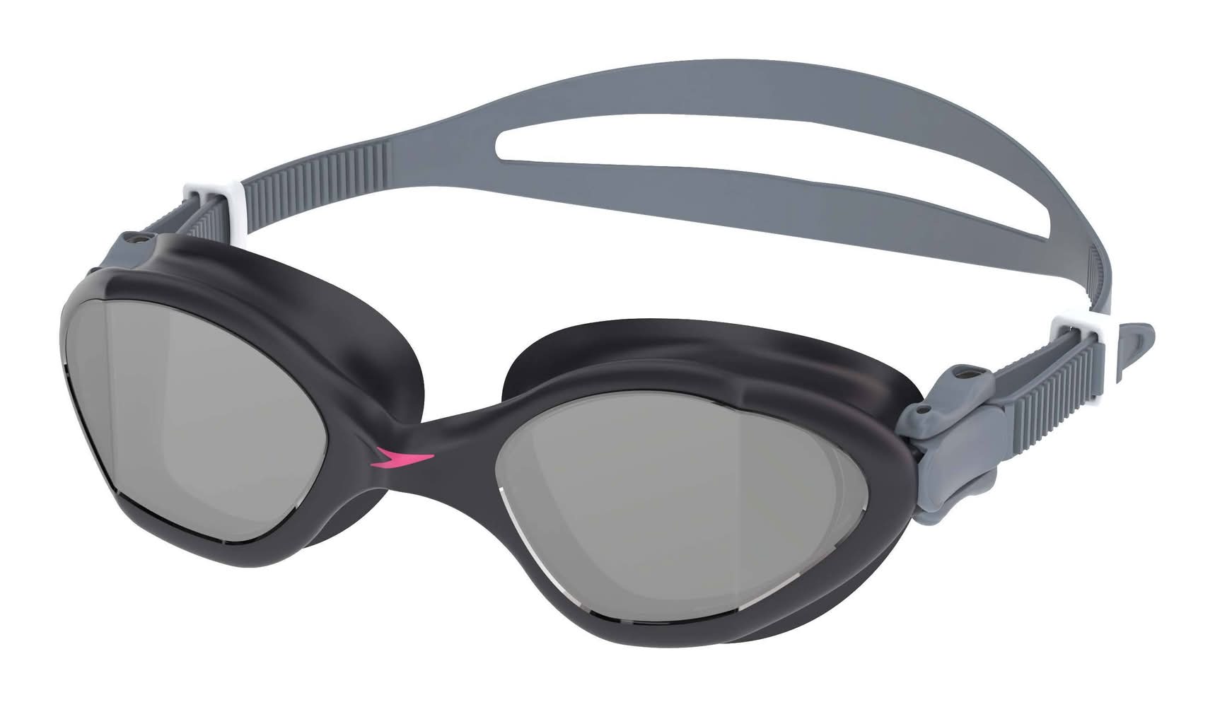 Speedo Junior Amp Mirrored Swim Goggles, Black-Gray