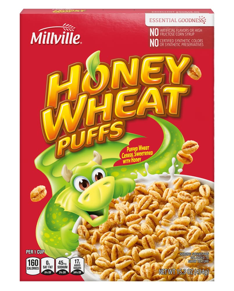 Millville Honey Wheat Puffs (15.3 oz)
