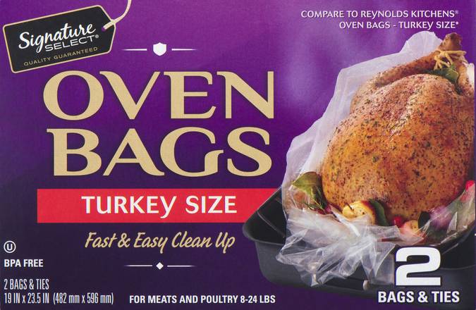 Signature Select Turkey Size Oven Bags (2 ct), Delivery Near You