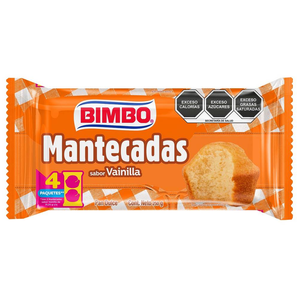 Bimbo · Mantecadas, vainilla (4 un)