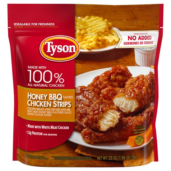 Tyson Honey Bbq Flavored Chicken Strips