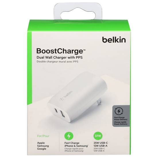 Belkin Dual Phone Charger 37w Fast Charging