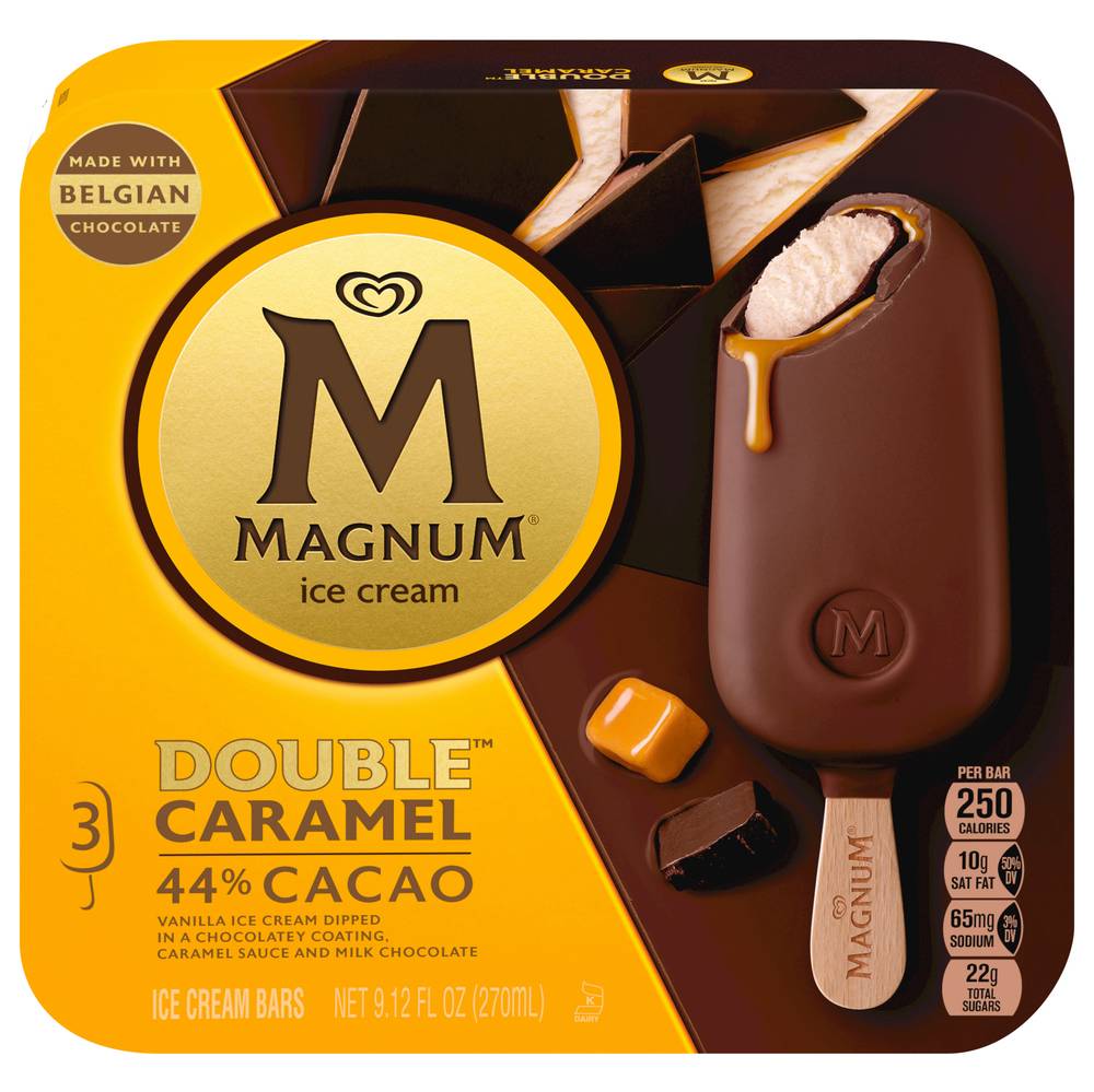 Magnum Ice Cream Bars, Double Caramel-Vanilla (9.12 fl oz)