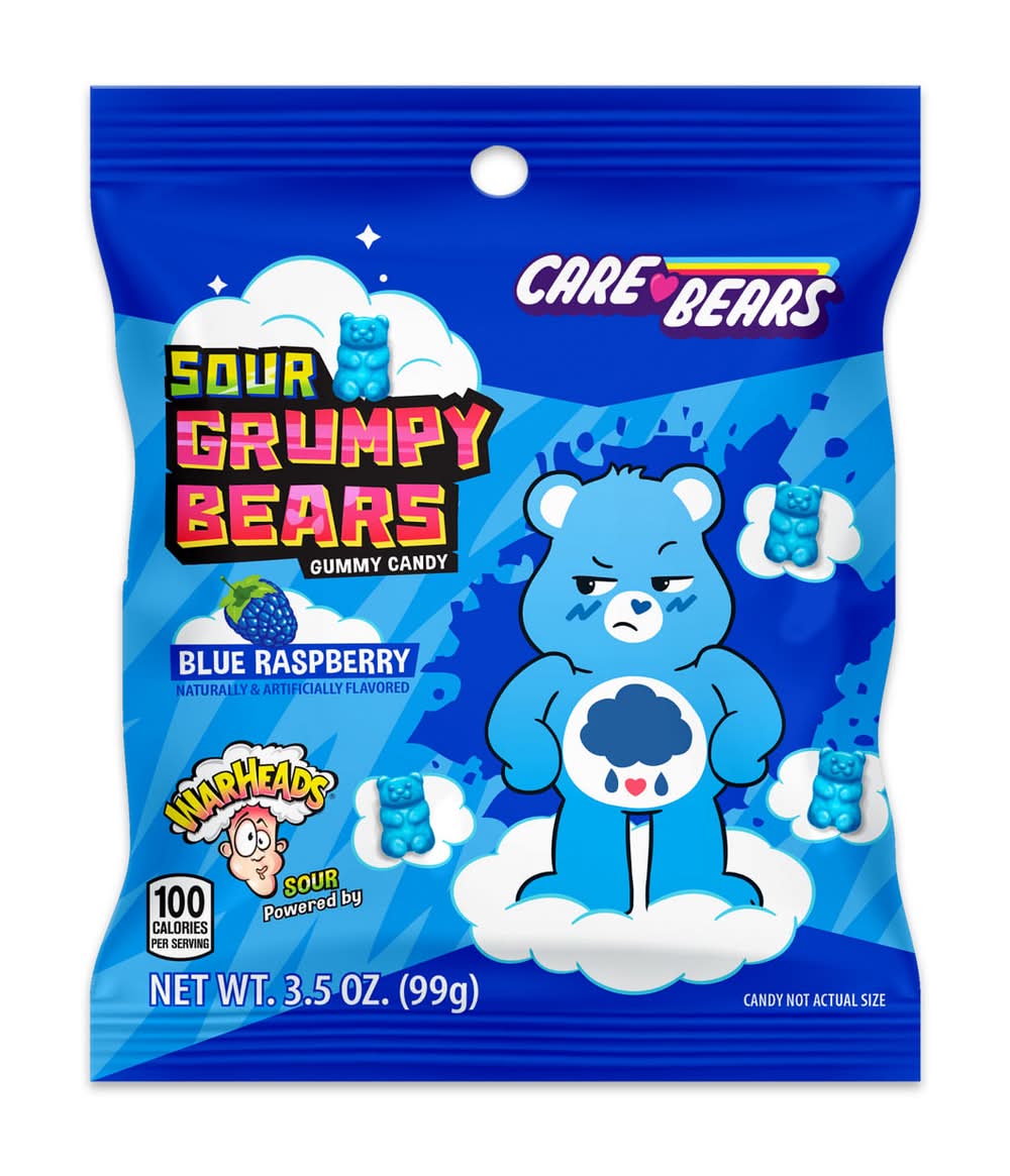 Warheads Sour Grumpy Bears Peg Bag (3.5 oz)