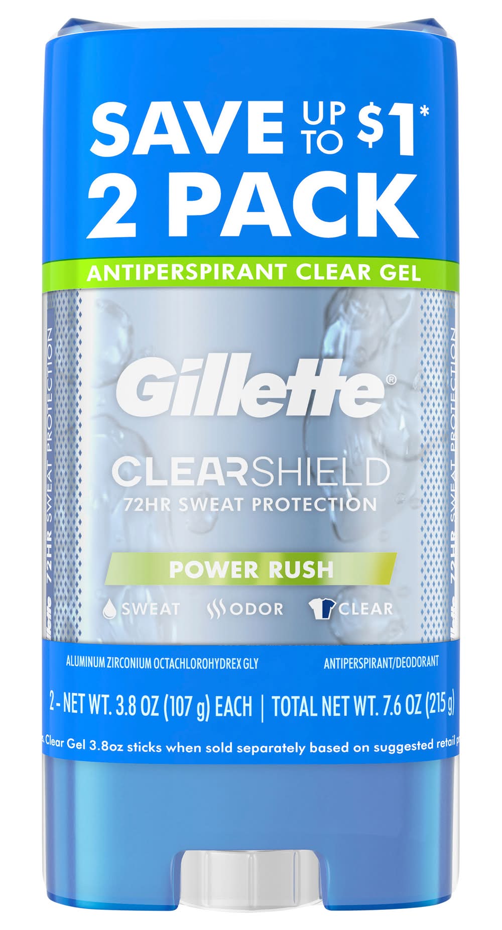Gillette Power Rush Antiperspirant Protection (7.6 oz)