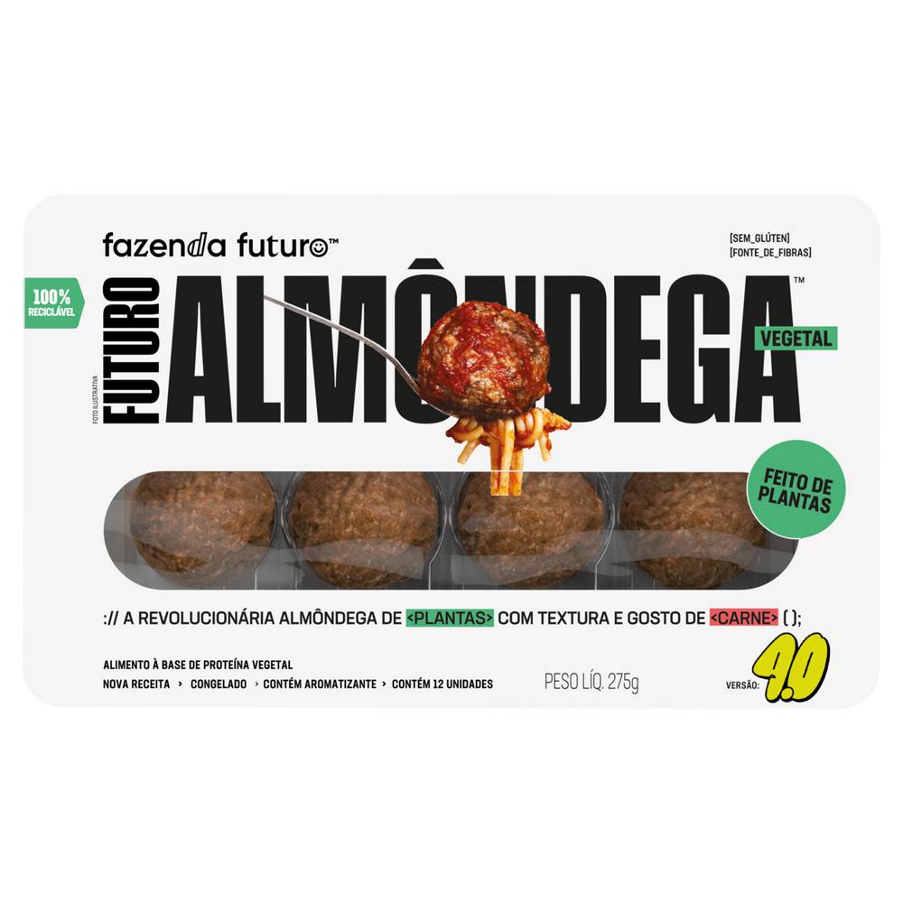 Fazenda futuro almôndega vegana (275g)