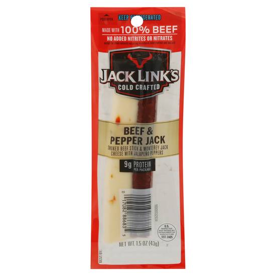 Jack Link's Cold Crafted Meat Stick & Monterey Cheese Snack (1.5 oz)