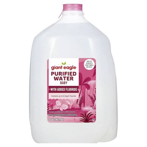 Giant Eagle Purified Baby Water With Added Fluoride (128 fl oz)