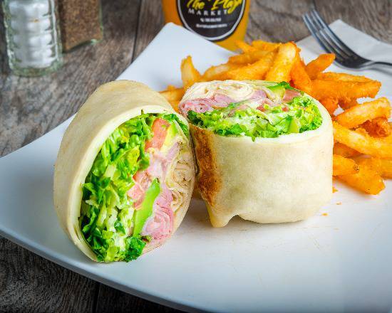 Turkey or Ham and Cheese Wrap