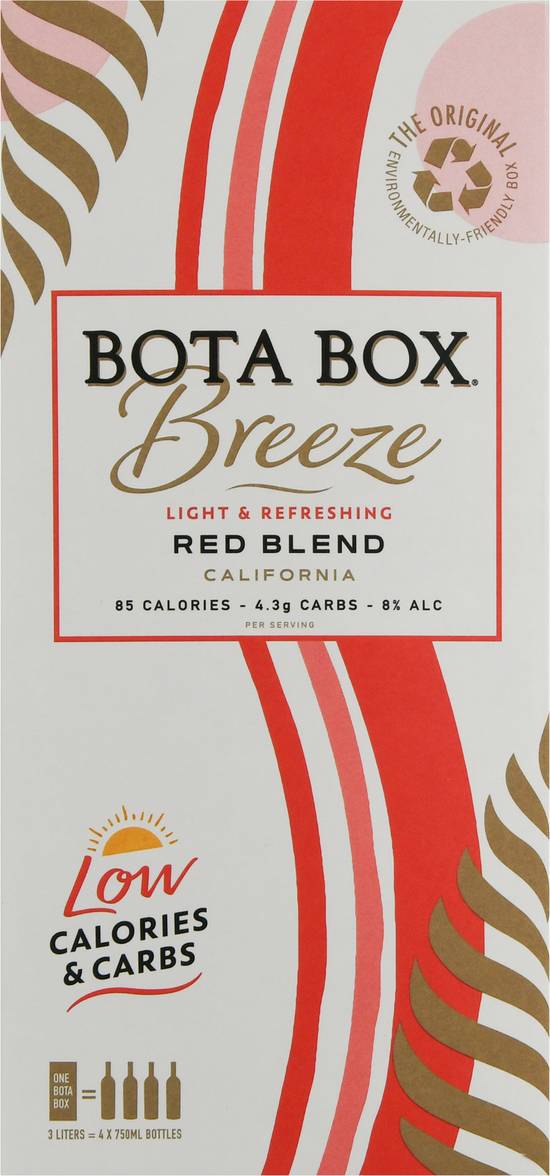 Bota Box Breeze California Red Blend Light & Refreshing Wine (3 L box)