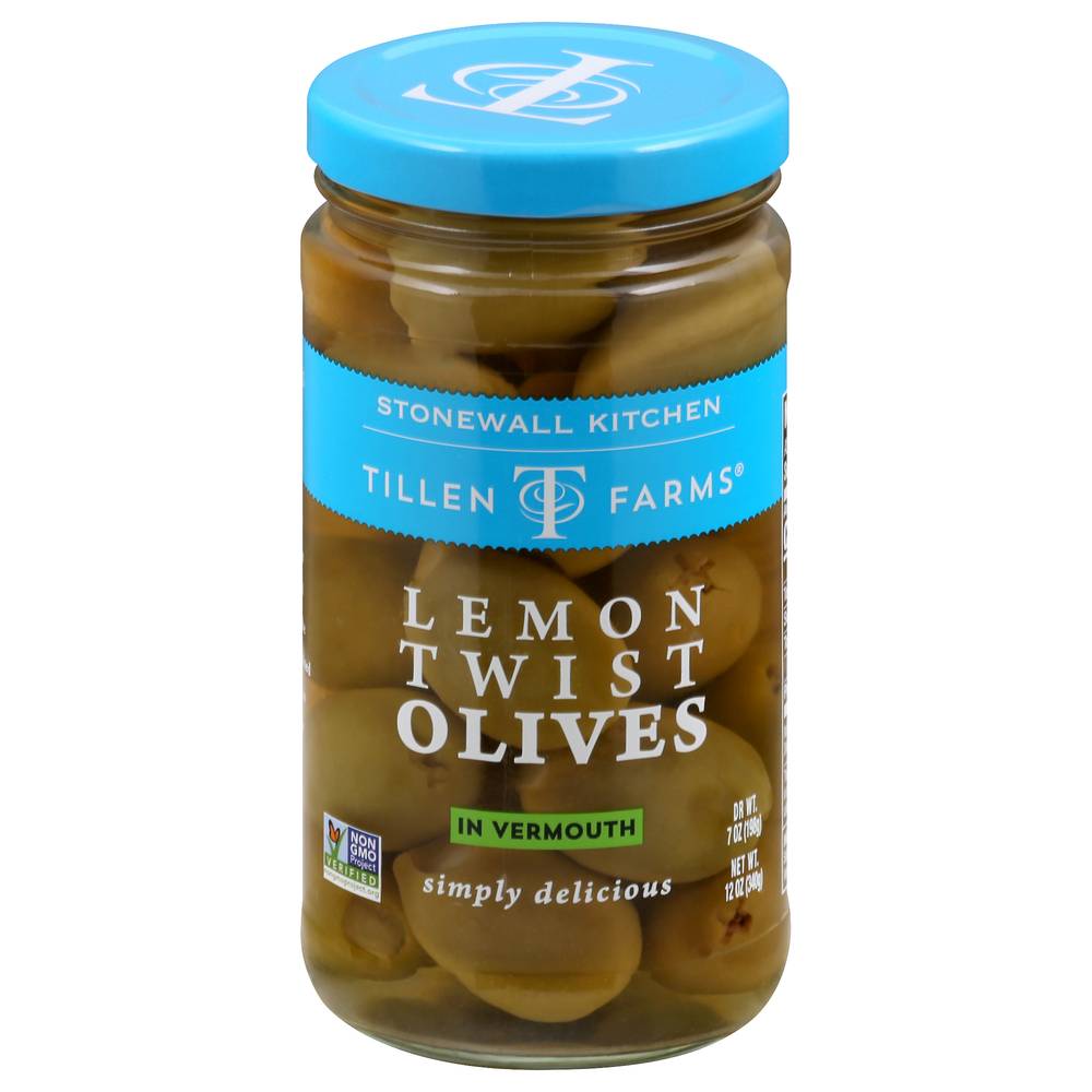 Tillen Farms Lemon Twist Olives in Vermouth