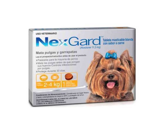 Pastilla Antipulgas Para Perro Nexgard S 2-4 kg.0614 por pastilla