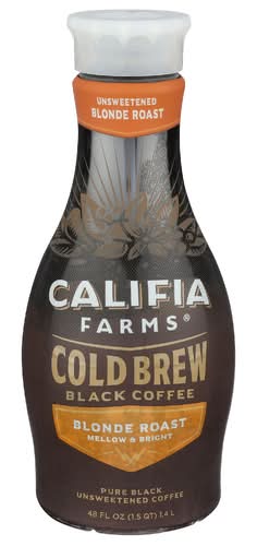 Califia Farms Pure Black Blonde Roast Cold Brew Coffee