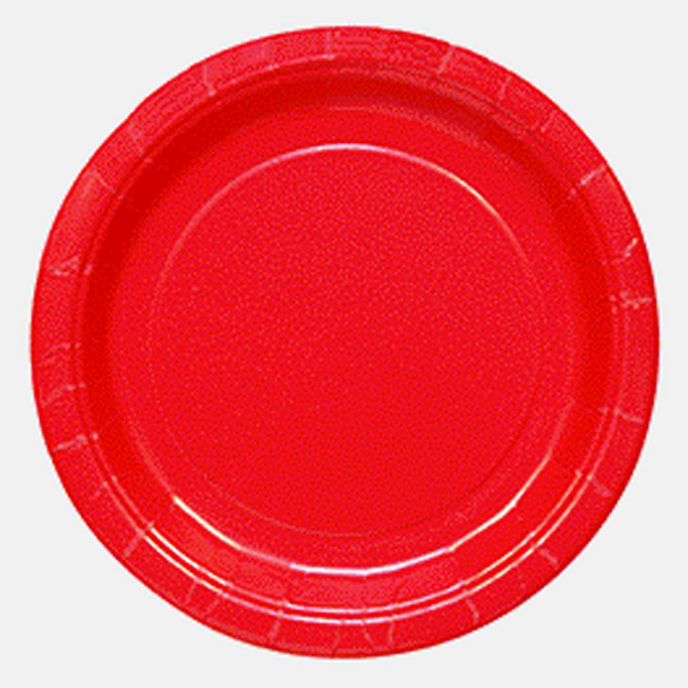 AK Paper Plates, Red (20 ct)