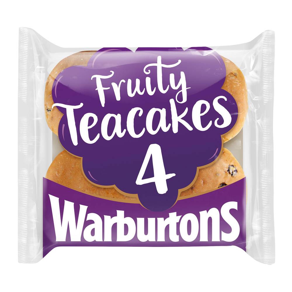 Warburtons Teacakes x4