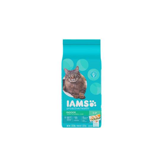 IAMS Proactive Health Indoor Weight and Hairball Care, Dry Cat Food, 3.5 lb