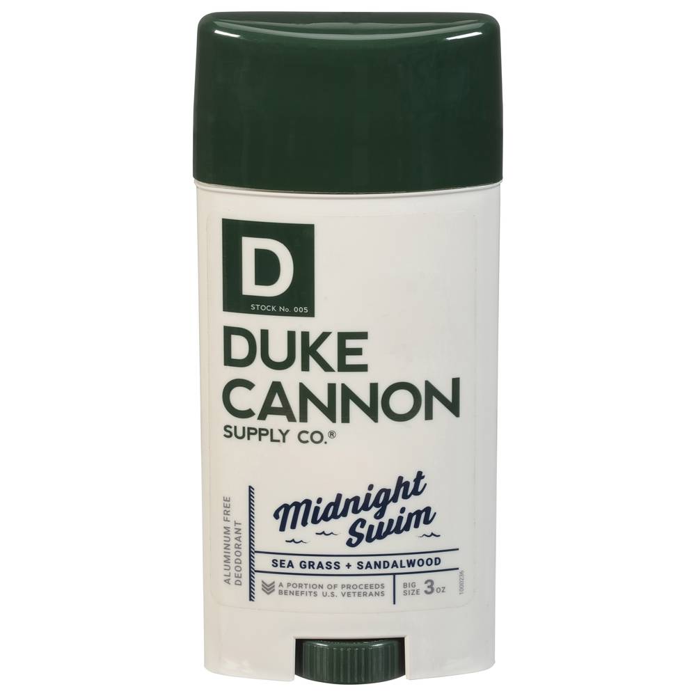 Duke Cannon Midnight Swim Sea Grass + Sandalwood Deodorant (3 oz)