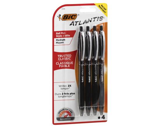 Bic · Atlantis Classic Medium Ball Pen (4 pens)